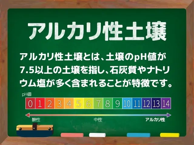 アルカリ性土壌(あるかりせいどじょう)