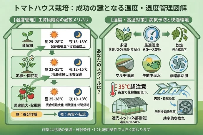 成功の鍵となる温度管理と湿度管理