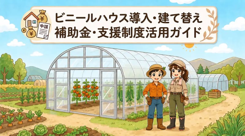 【2026年最新版】ビニールハウスの補助金・支援制度まとめ｜国・都道府県別の申請ガイドと注意点
