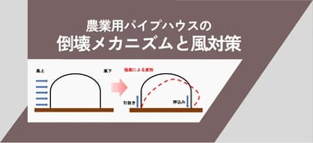 【ブログのご紹介】”農業用パイプハウス”の風対策は如何に？！倒壊のメカニズムを踏まえた3つの基本的なアプローチをご紹介。