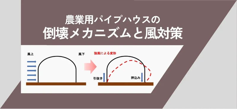 【ブログのご紹介】”農業用パイプハウス”の風対策は如何に？！倒壊のメカニズムを踏まえた3つの基本的なアプローチをご紹介。