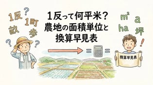農地の面積単位を完全解説！1反・1町は何坪？早見表で換算も簡単