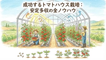 トマトのハウス栽培完全ガイド｜温度管理・栽培スケジュール・収穫まで