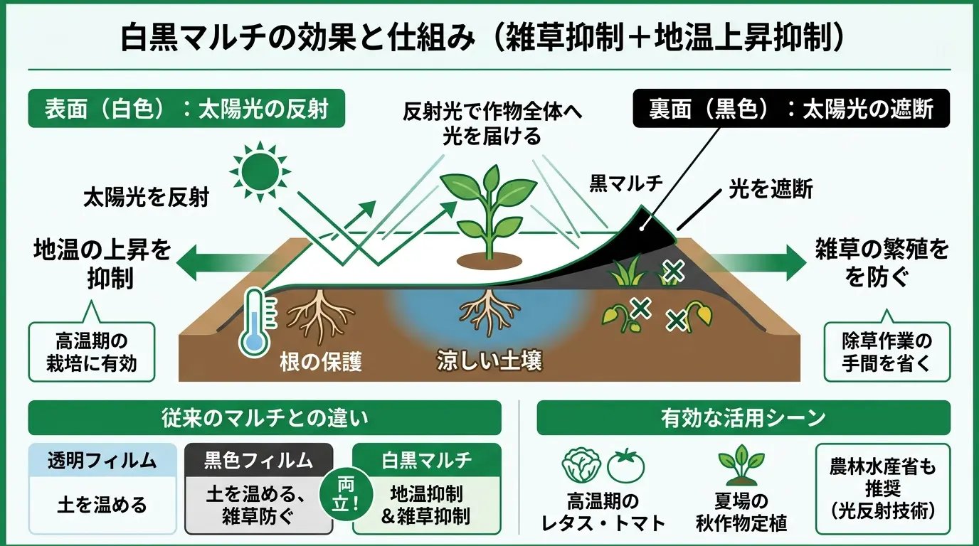 白黒マルチ(白黒ダブル)の効果と使い方