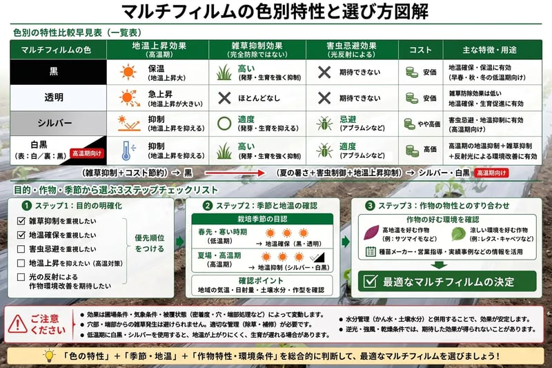 色別の特性比較早見表と選び方チェックリスト