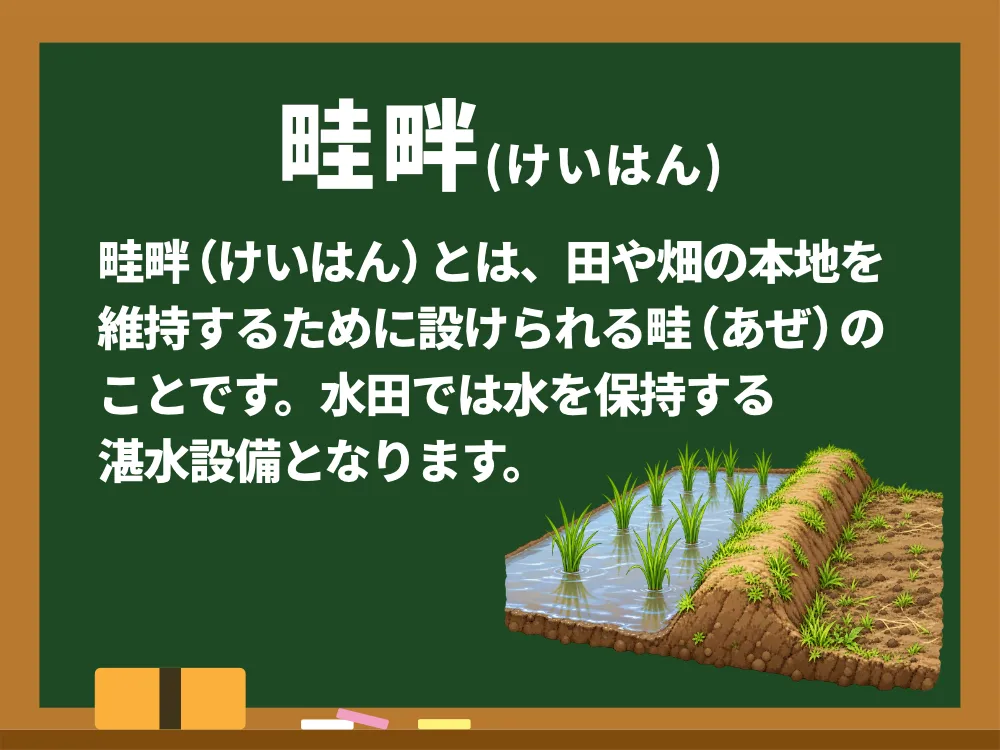 畦畔