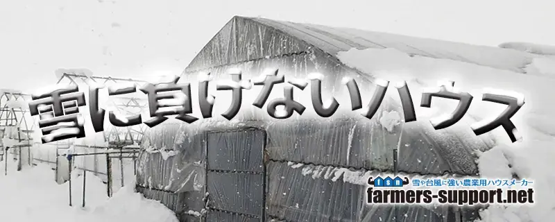 雪に負けないハウス