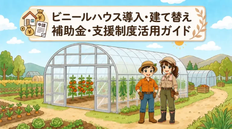 【2026年最新版】ビニールハウスの補助金・支援制度まとめ｜国・都道府県別の申請ガイドと注意点