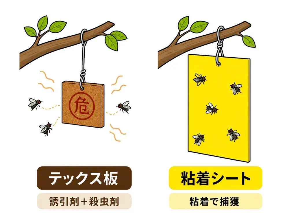 テックス板と粘着シート