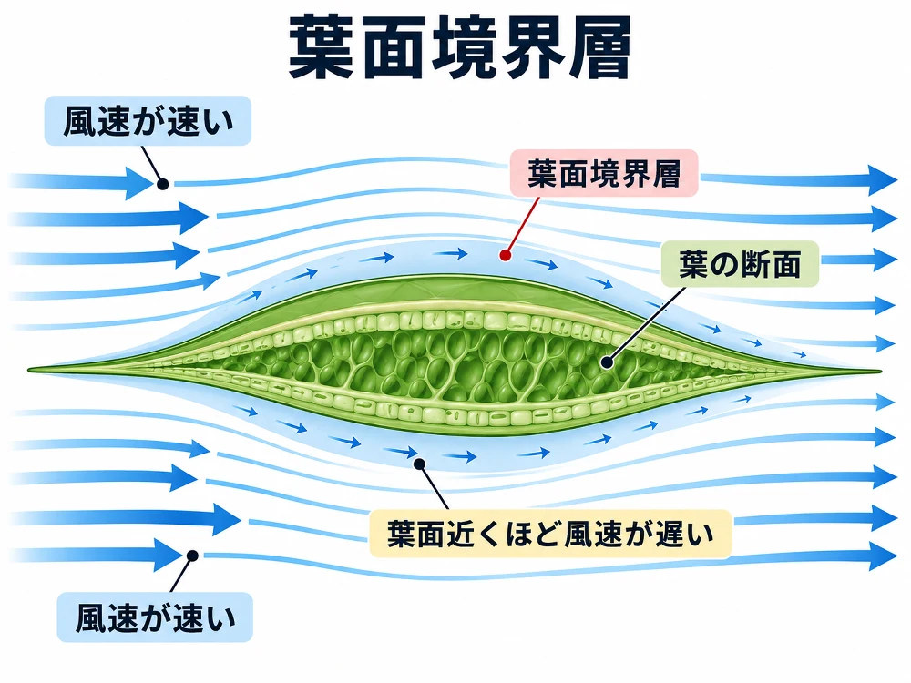 葉面境界層